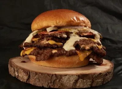 Mustard Drizzled Monster Burger
